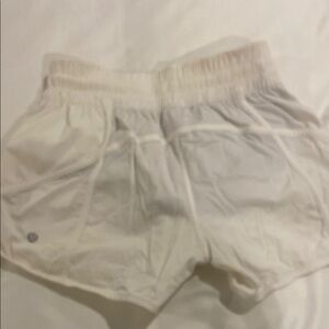 Lululemon White Athletic Shorts